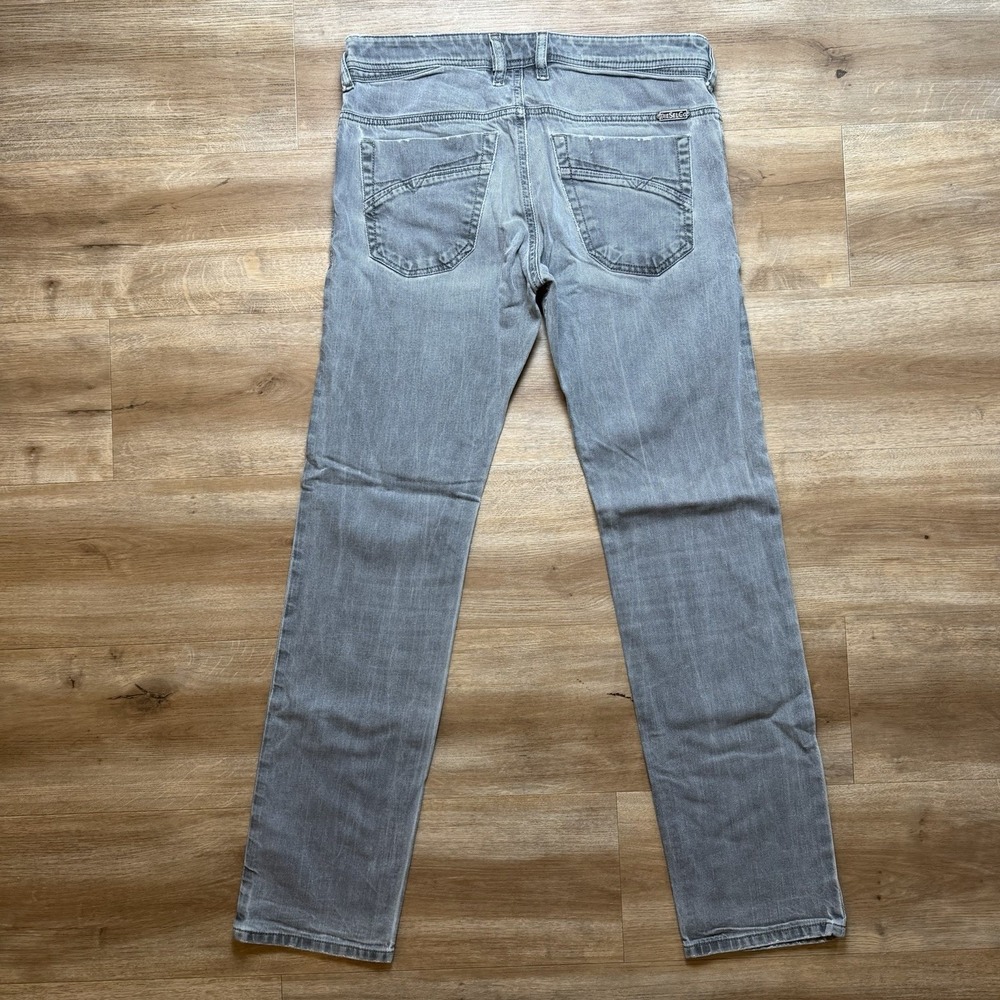 Diesel Iakop Jeans Men 32x30 Gray Slim Tapered Italy Charcoal Whiskered 0803T - Picture 3 of 16